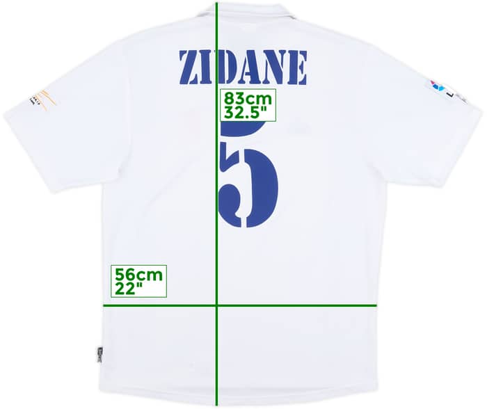 2001 Real Madrid Home Shirt Zidane #5 - 8/10 - (L)