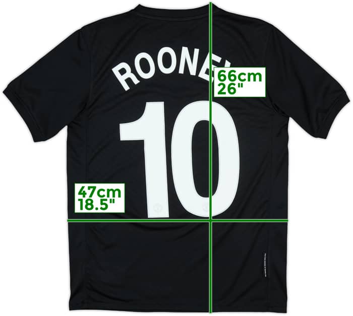 2009-10 Manchester United Away Shirt Rooney #10 - 8/10 - (XL.Boys)