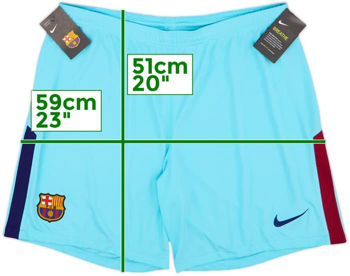 2017-18 Barcelona Away Shorts (XXL)