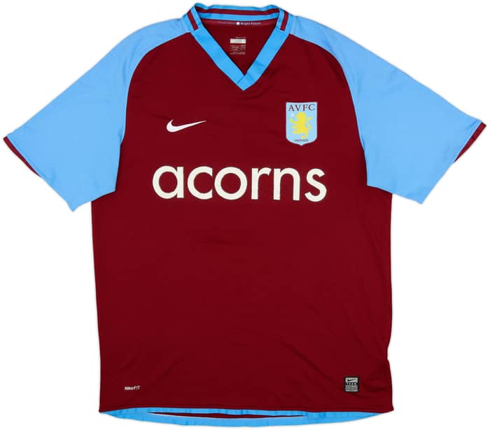 2008-09 Aston Villa Local Camiseta Milner #8 - 7/10 - (L)