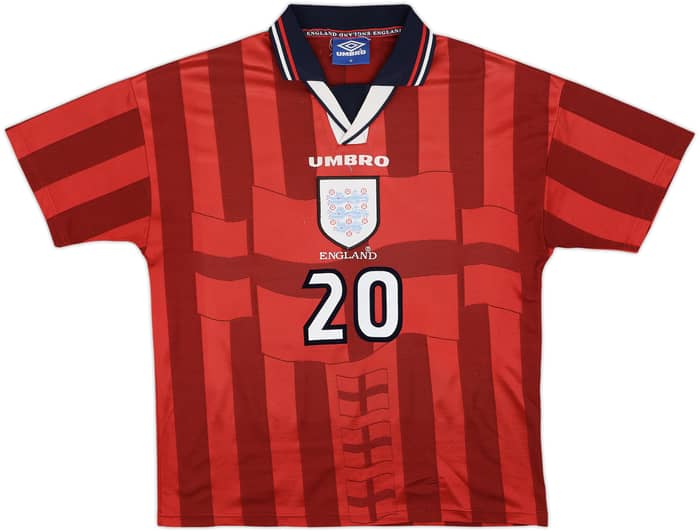 1997-99 England Away Shirt Owen #20 - 8/10 - (M)