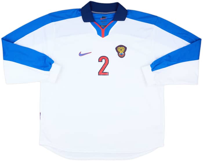 1998-00 Russia Player Issue Home L/S Shirt #2