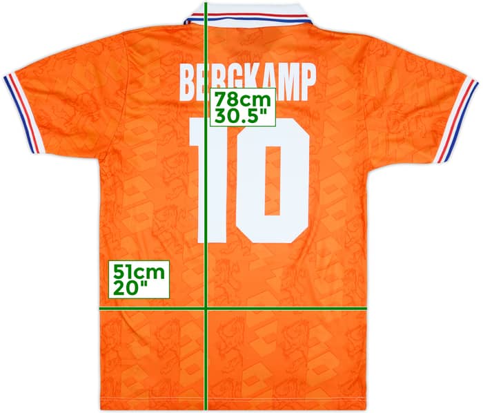 1994 Netherlands Home Shirt Bergkamp #10 - 6/10 - (L)
