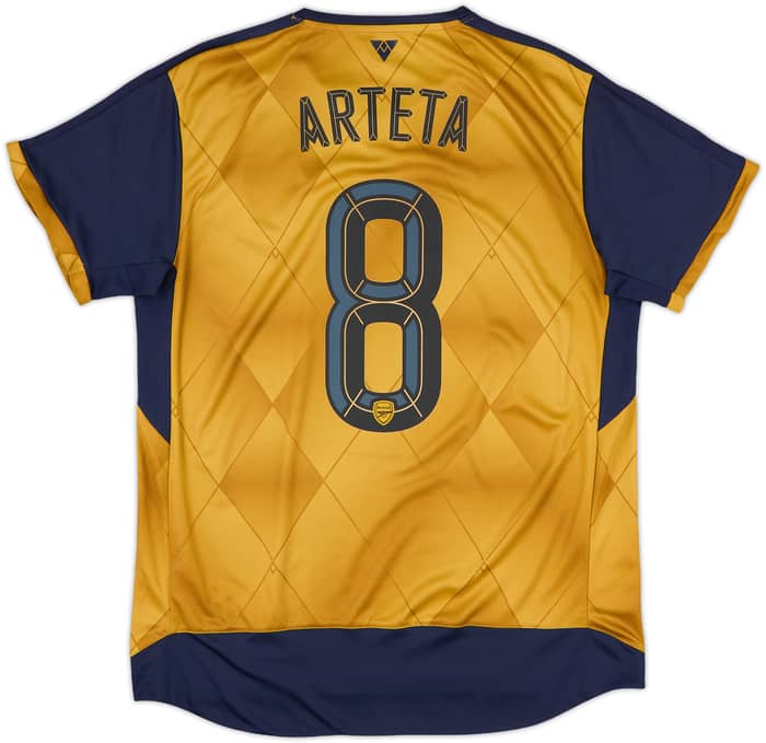 2015-16 Arsenal Away Shirt Arteta #8 - 8/10 - (L)
