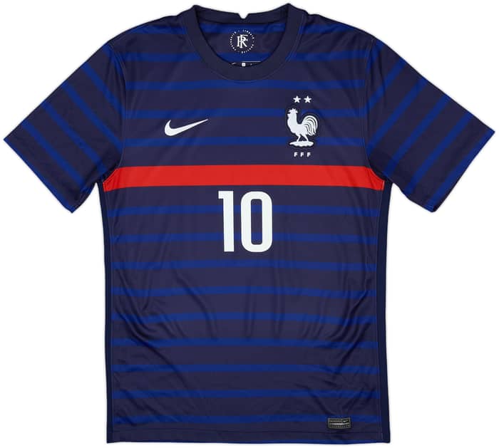 2020-21 France Home Shirt Mbappe #10 - 9/10 - (S)