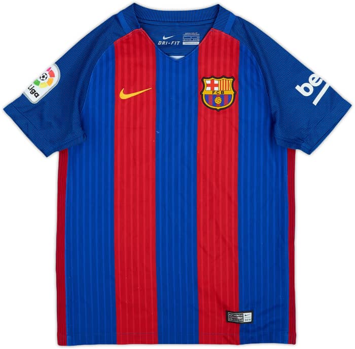 2016-17 Barcelona Home Shirt - 9/10 - (S.Boys)