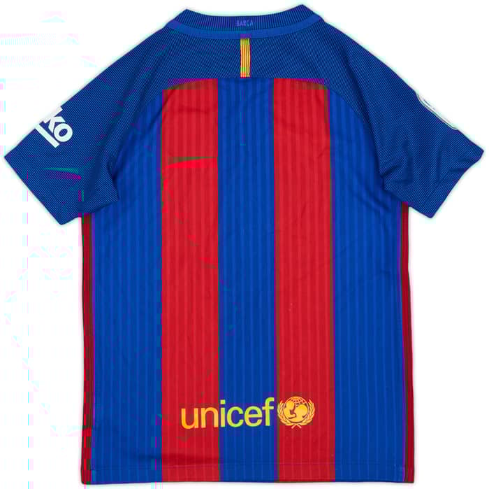 2016-17 Barcelona Home Shirt - 9/10 - (S.Boys)