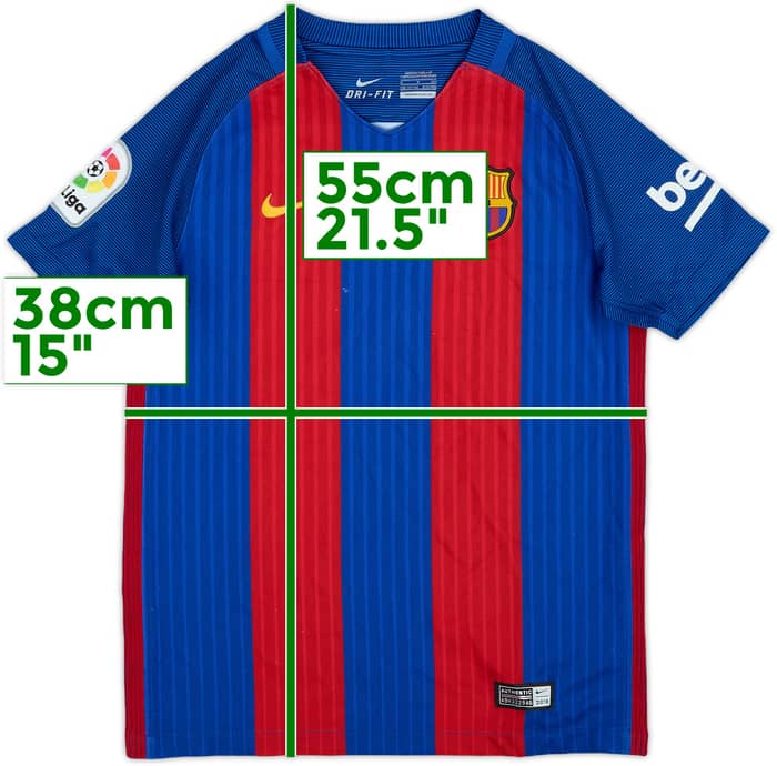 2016-17 Barcelona Home Shirt - 9/10 - (S.Boys)