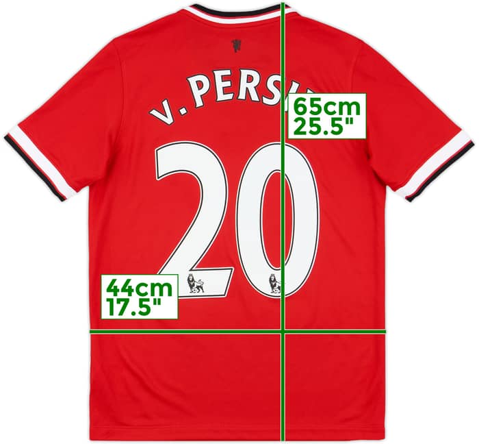 2014-15 Manchester United Home Shirt V.Persie #20 - 8/10 - (L.Boys)