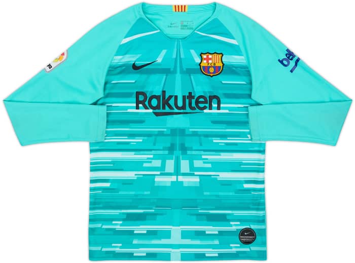 2019-20 Barcelona GK Shirt - 8/10 - (L.Boys)