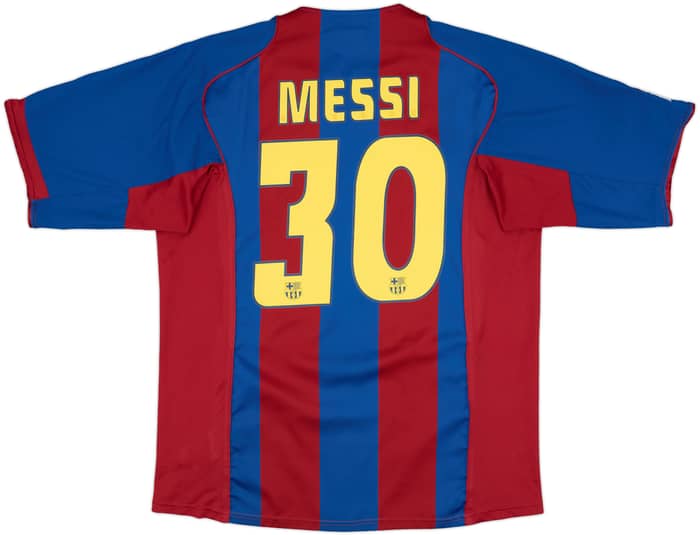 2004-05 Barcelona Home Shirt Messi #30 - 8/10 - (XL)