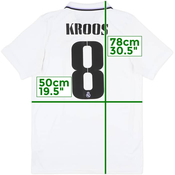 2022-23 Real Madrid Home Shirt Kroos #8 - 9/10 - (M)