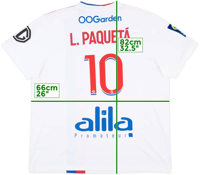 2021-22 Lyon Home Shirt L.Paqueta #10 - 8/10 - (XXL)