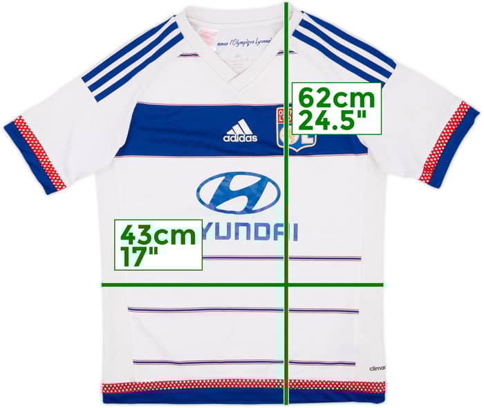 2015-16 Lyon Home Shirt - 5/10 - (L.Boys)