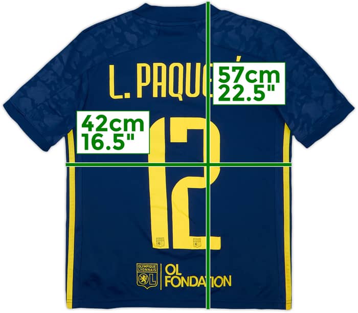 2020-21 Lyon Third Shirt L.Paqueta #12 - 5/10 - (M.Boys)