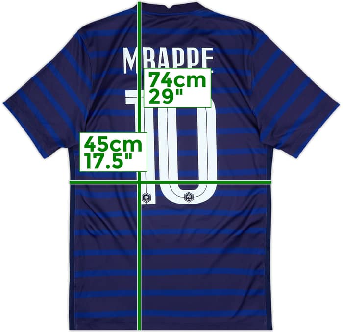 2020-21 France Home Shirt Mbappe #10 - 10/10 - (S)