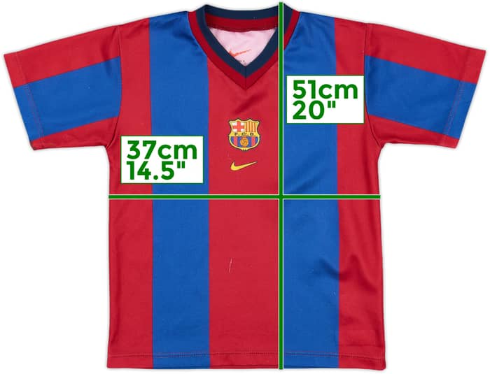 1998-00 Barcelona Home Shirt - 7/10 - (5-6 Years)
