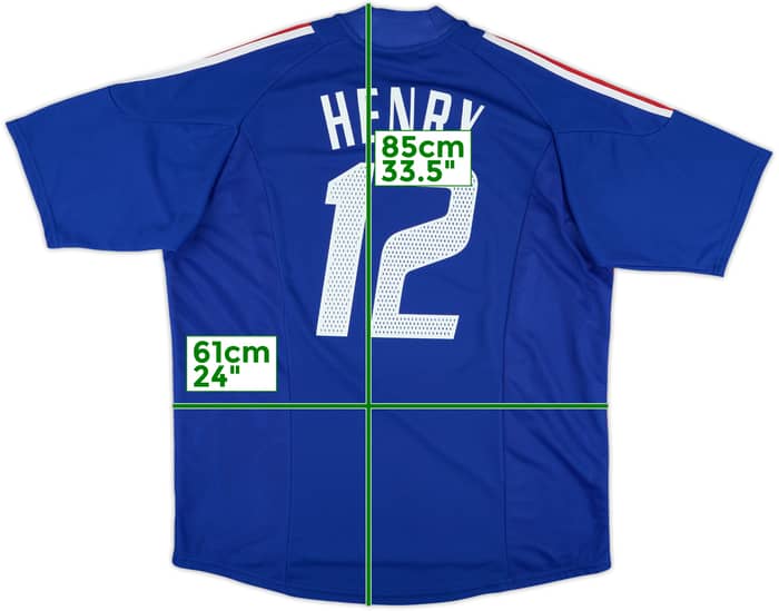 2002-04 France Home Shirt Henry #12 - 6/10 - (XL)