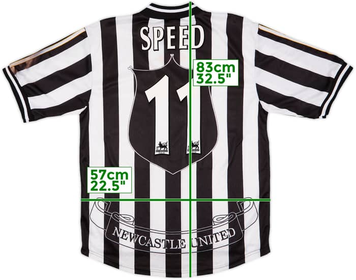 1997-99 Newcastle Home Shirt Speed #11 - 8/10 - (XL)