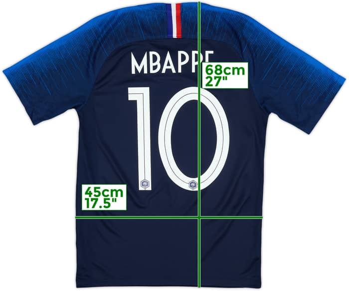 2018 France Home Shirt Mbappe #10 - 8/10 - (S)