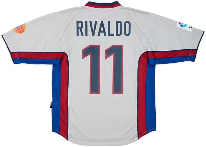 1998-01 Barcelona Away Shirt Rivaldo #11 - 8/10 - (M)