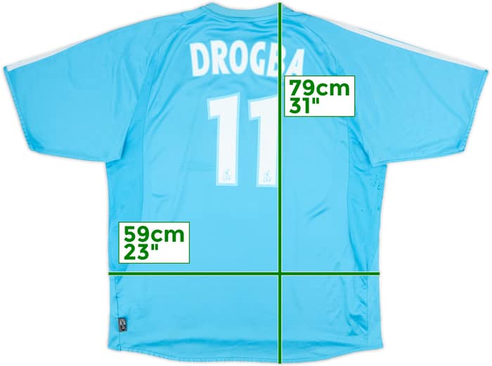 2003-04 Olympique Marseille Away Shirt Drogba #11 - 6/10 - (XL)