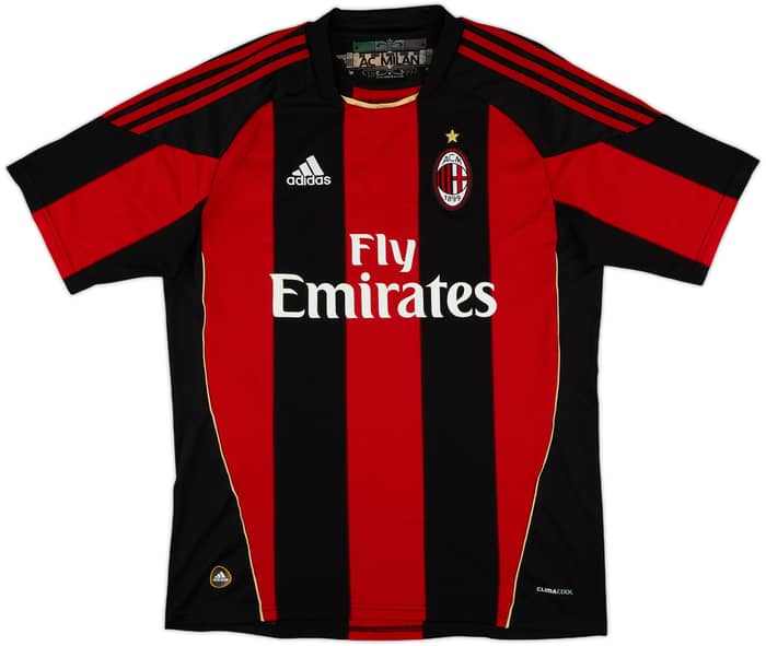 2010-11 AC Milan Home Shirt Ibrahimovic #11 - 6/10 - (L)