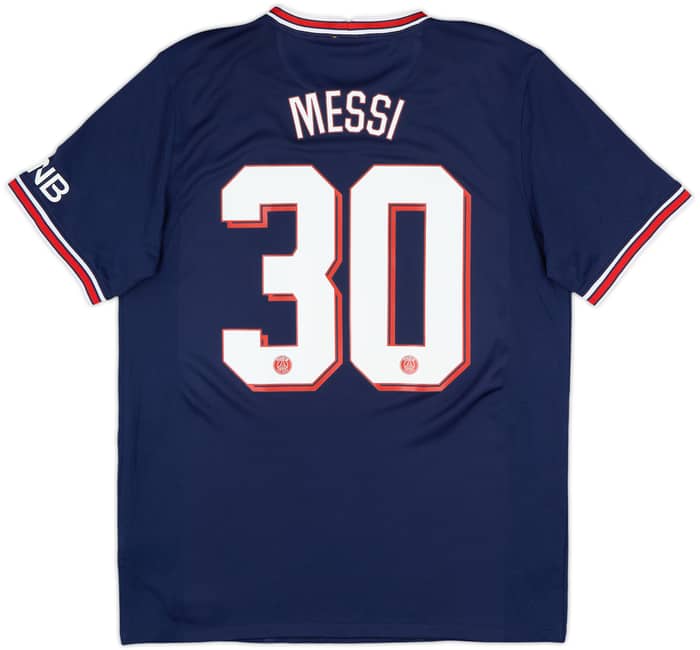 2021-22 Paris Saint-Germain Home Shirt Messi #30 - 5/10 - (L)