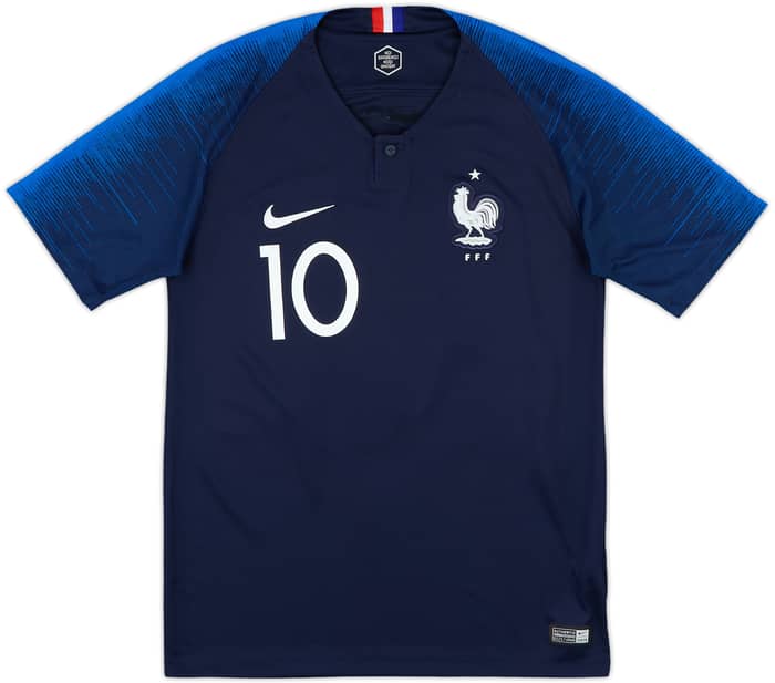 2018 France Home Shirt Mbappe #10 - 10/10 - (S)