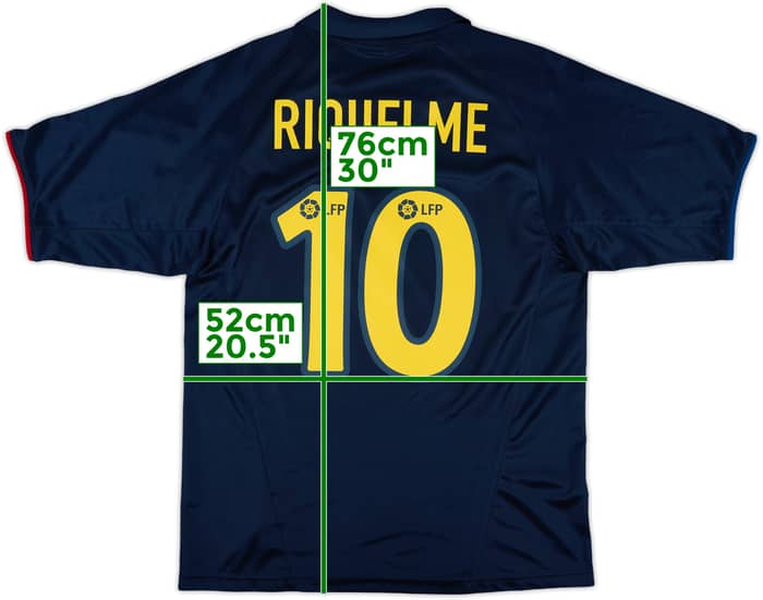 2002-03 Barcelona Basic Away Shirt Riquelme #10 - 6/10 - (M)