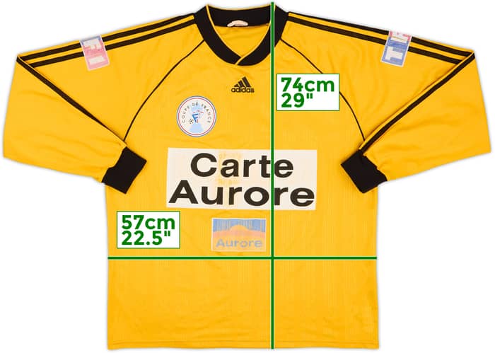 1990s adidas Coupe De France Template L/S Shirt - 6/10 - (XL)