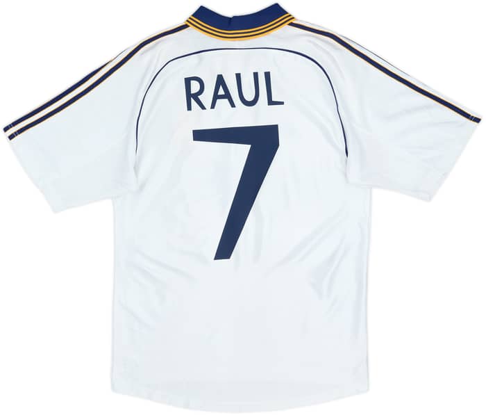 1998-00 Real Madrid Home Shirt Raul #7 - 8/10 - (S)