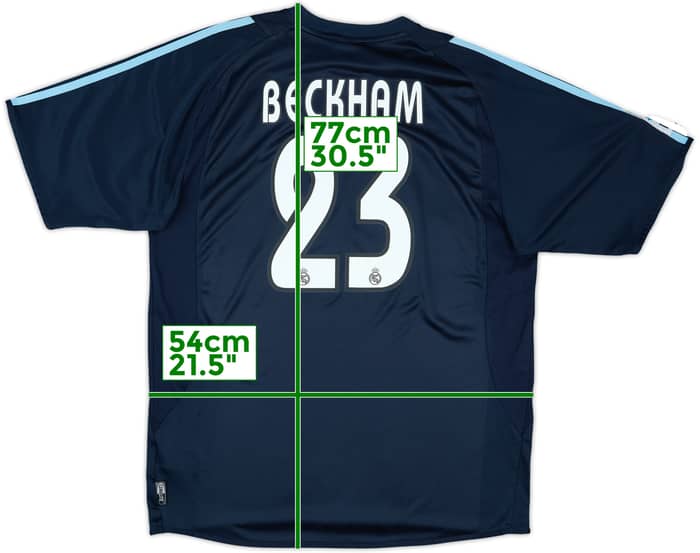 2003-04 Real Madrid Away Shirt Beckham #23 - 6/10 - (L)