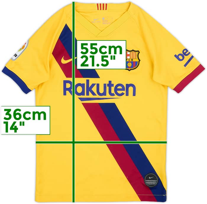 2019-20 Barcelona Away Shirt - 6/10 - (S.Boys)