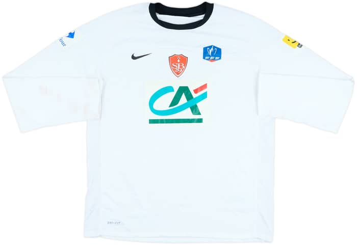 2011-12 Stade Brestois Coupe de France Match Issue Home L/S Shirt #16 (Ben Basat)