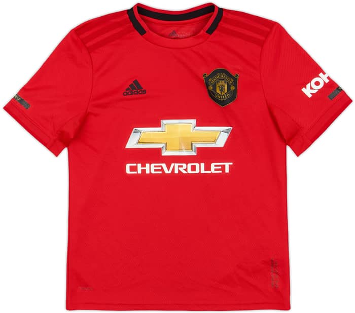 2019-20 Manchester United Home Shirt B.Fernandes #18 - 8/10 - (M.Boys)