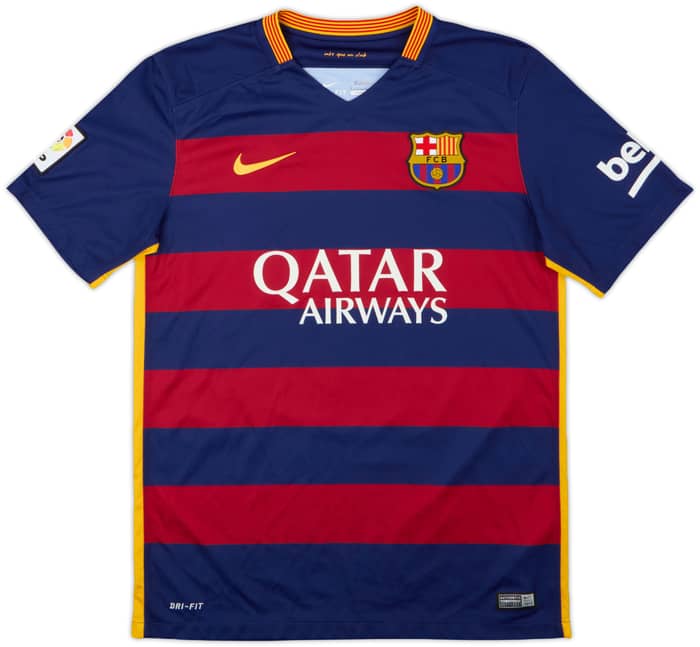 2015-16 Barcelona Home Shirt A.Iniesta #8 - 9/10 - (M)