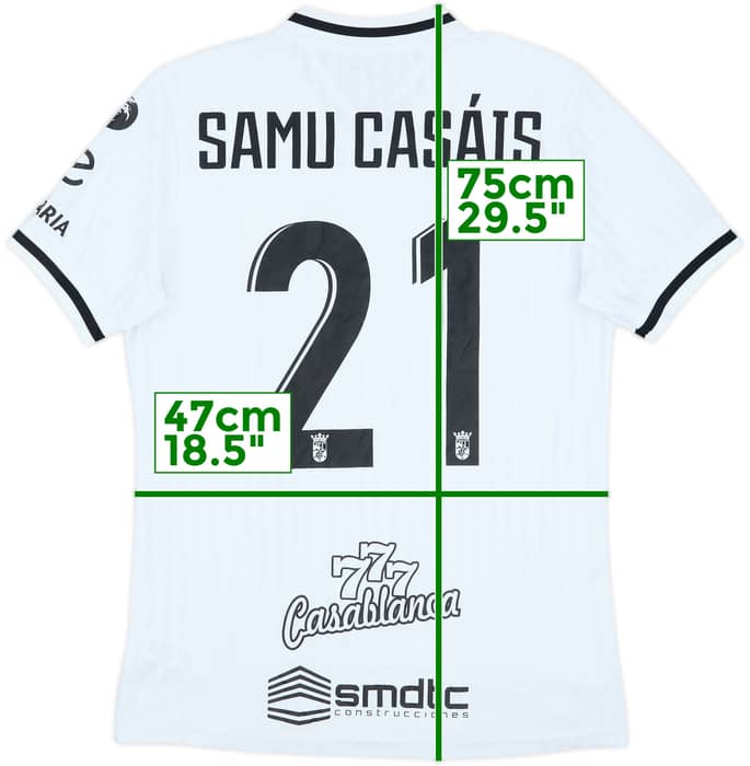 2021-22 AD Ceuta Home Shirt Samu Casais #21 - 9/10 - (M)