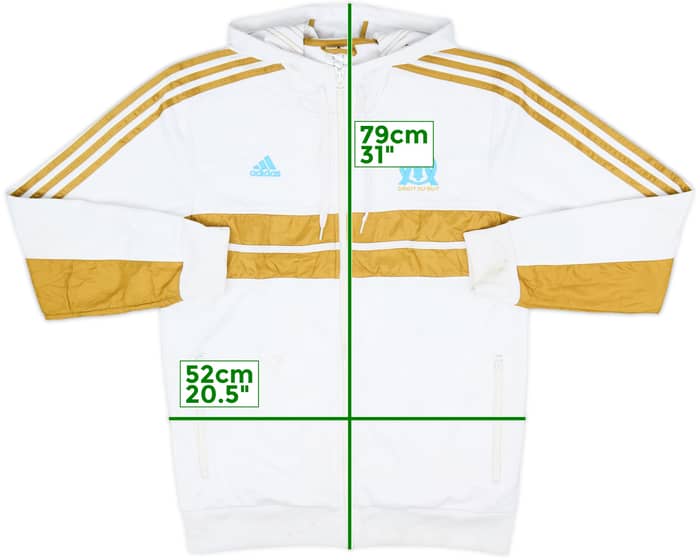 2013-14 Olympique Marseille adidas Hooded Track Jacket - 5/10 - (M)