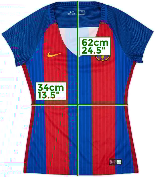 2016-17 Barcelona Home Shirt - 10/10 - (Women's XS)