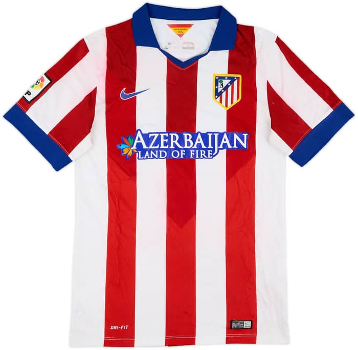 2014-15 Atletico Madrid Signed Home Shirt Torres #19 - 6/10 - (S)