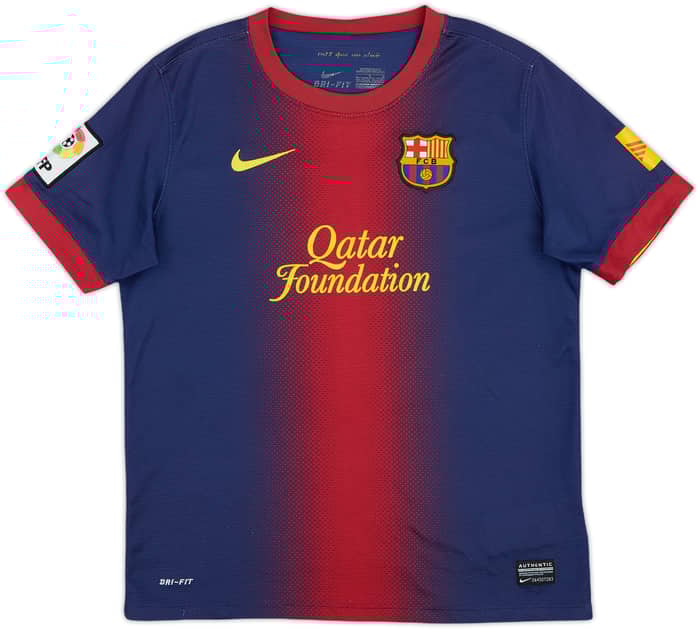 2012-13 Barcelona Home Shirt - 8/10 - (L.Boys)