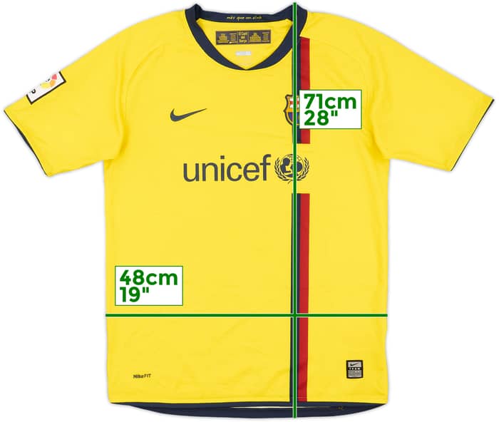 2008-10 Barcelona Away Shirt - 9/10 - (XL.Boys)