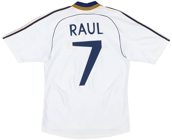 1998-00 Real Madrid Home Shirt Raul #7 - 8/10 - (S)