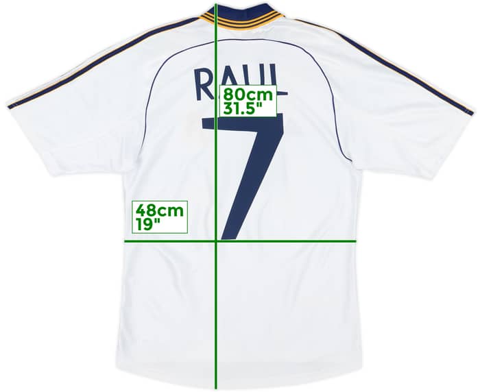 1998-00 Real Madrid Home Shirt Raul #7 - 8/10 - (S)