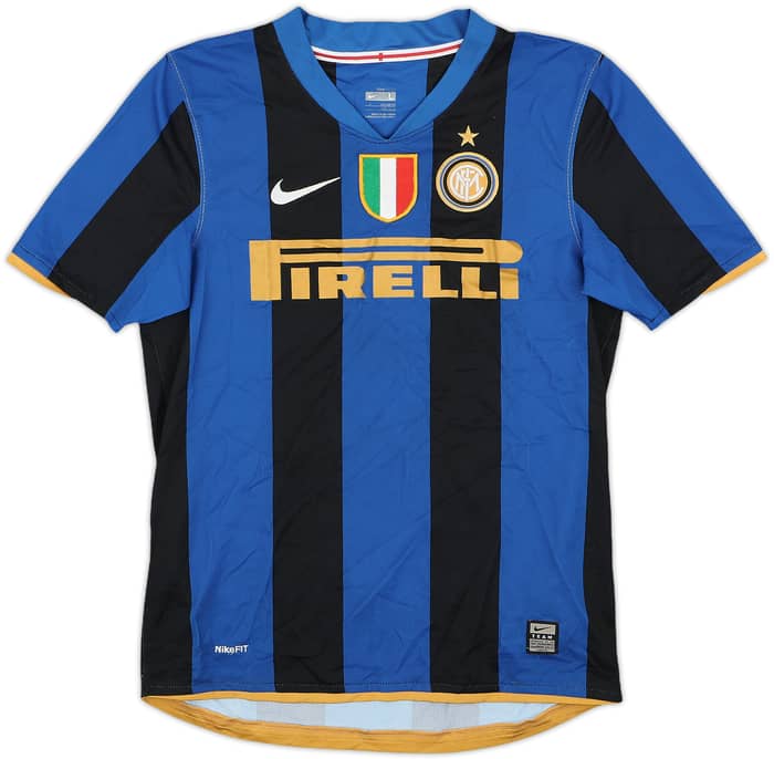 2008-09 Inter Milan Home Shirt - 8/10 - (L.Boys)
