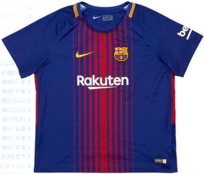 2017-18 Barcelona Home Shirt - 8/10 - (7-8 Years)