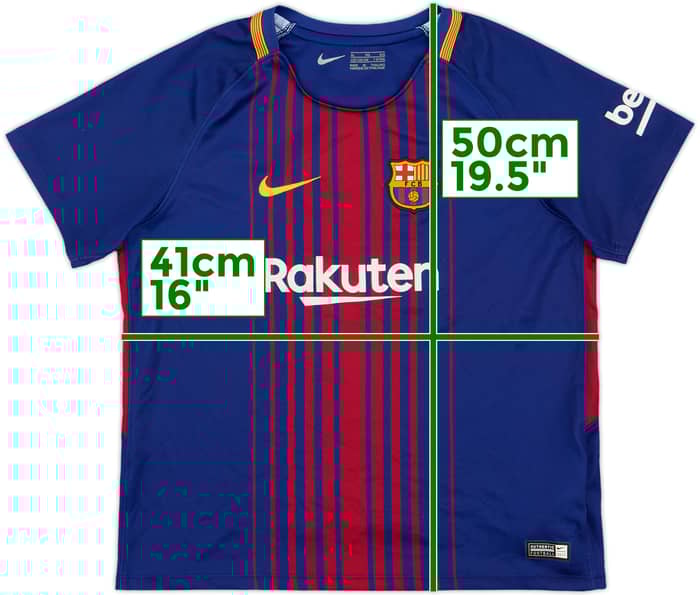 2017-18 Barcelona Home Shirt - 8/10 - (7-8 Years)