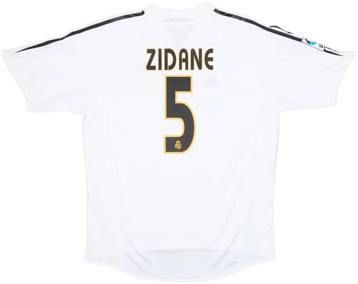 2004-05 Real Madrid Home Shirt Zidane #5 - 9/10 - (L)