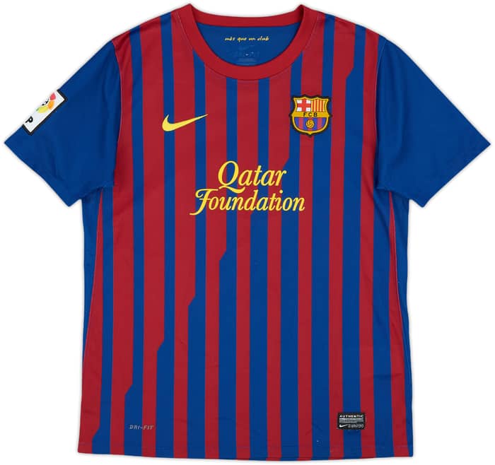2011-12 Barcelona Home Shirt - 8/10 - (L.Boys)